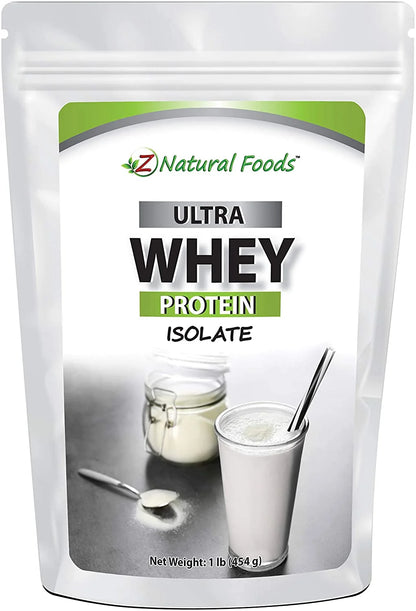 Whey Protein Powder Isolate, Unsweetened Protein Powder Enriched with Vital Proteins for Weight Loss, 100% Pure, Gluten Free, Non GMO, Kosher, 1 Lb
